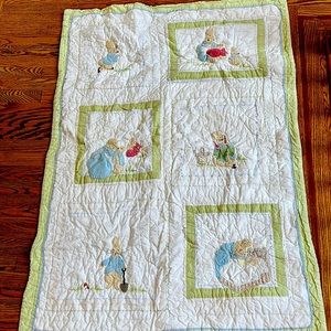 Pottery Barn Peter Rabbit crib blanket